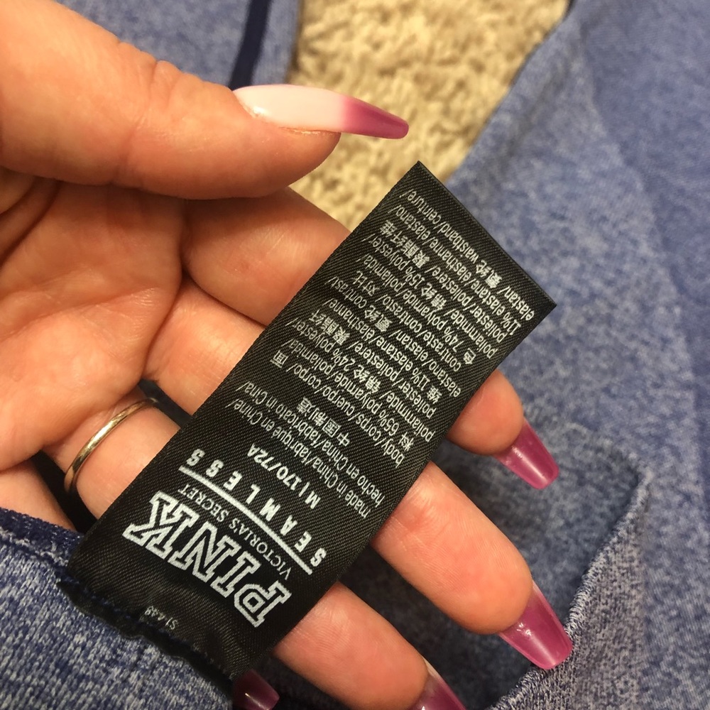 VS PINK seamless legging size medium blue ombré - Picture 3 of 5